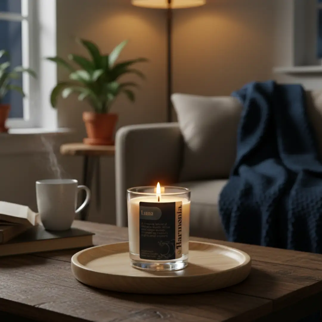 Luna Clear Glass Candle