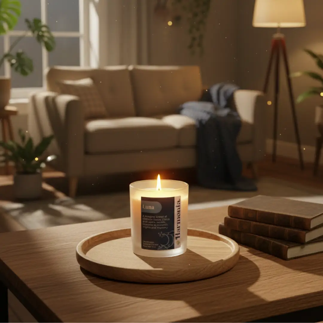 Luna Frosted Glass Candle