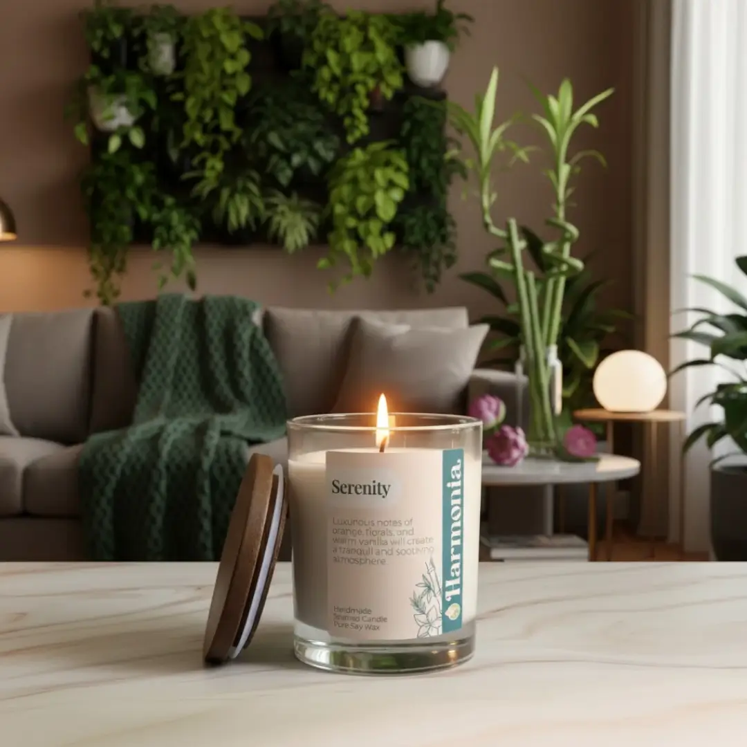 Serenity Clear Glass Candle